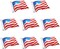 8 Pack American Flag Patriotic Party Foil Balloons, Aluminum Helium 4th Of July Balloon For Independence Day, Labor Day, Memorial Day, US Election Holiday Event Celebration Decorations